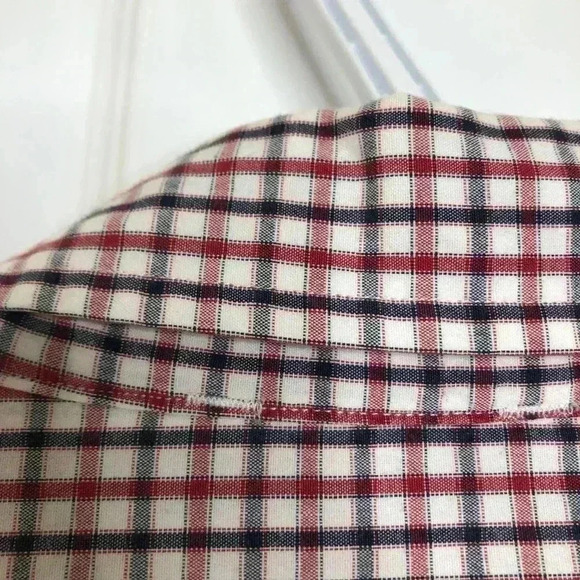 GAP  Dress Shirt White/Red/Black Size Large - Picture 16 of 16